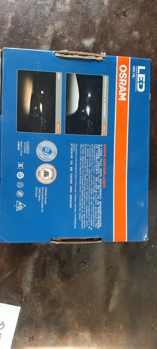 Żarówki samochodowe H4 Led Osram 6000k nowe