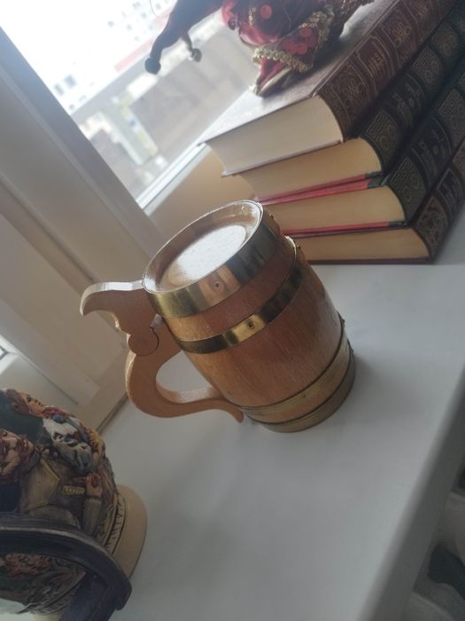 kufel drewniany kolekcjonerski