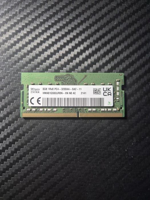 Pamięć 8GB RAMU 8GB 1Rx8 PC4 - 3200AA - SA2 -11