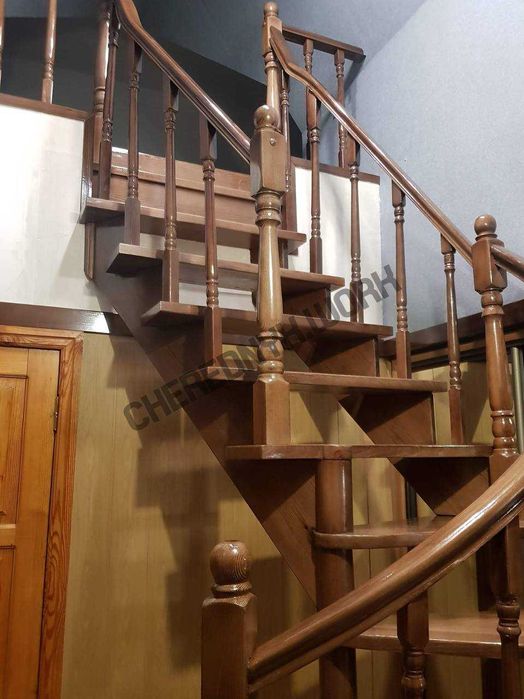 Виготовлення дерев'яних сходів
(Изготовление деревянных лестниц)