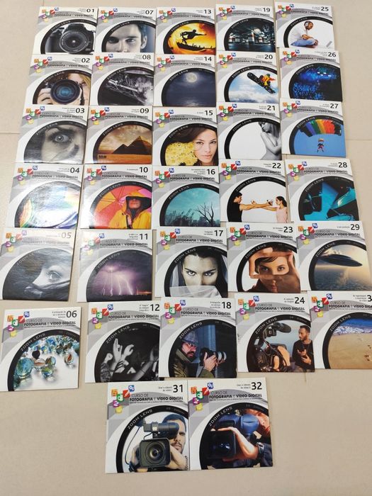 Curso de Fotografia em CD Rom (32 CDs) com Revista