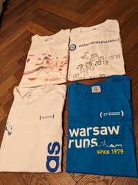 Koszulki maratonowe maraton Warszawski edycja numer 34. 35. 36. 37.