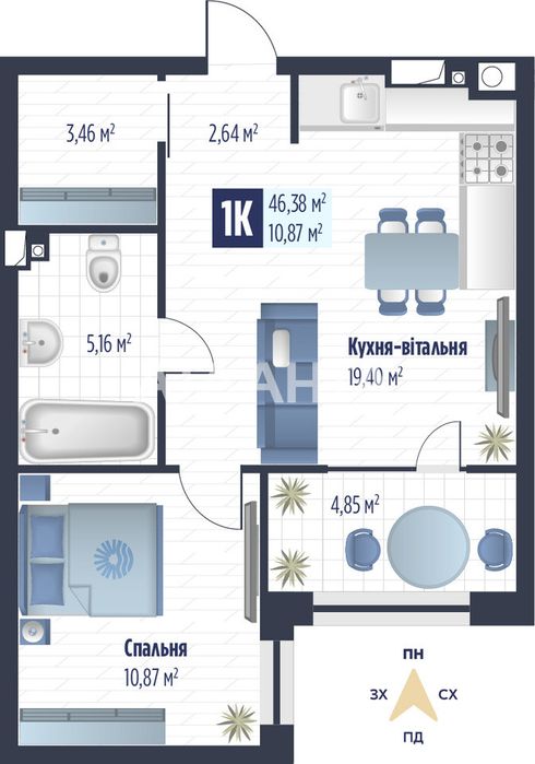 Стиль. Комфорт.Простір.Квартира у ЖК Vero  — твій новий рівень життя