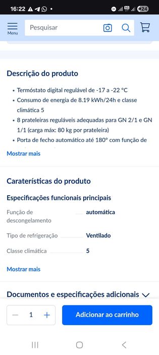 METRO Professional Congelador com duas portas GFR1400, 940 L