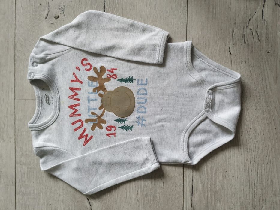 Świąteczne body renifer rozmiar 74