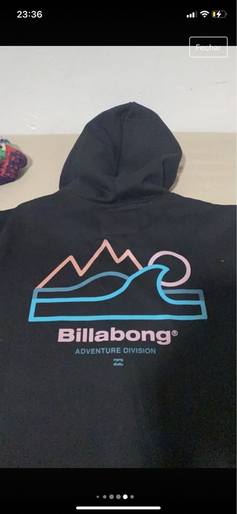 sweat da billabong preta