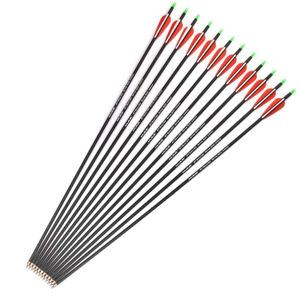 Flechas fibra de carbono spine 500
