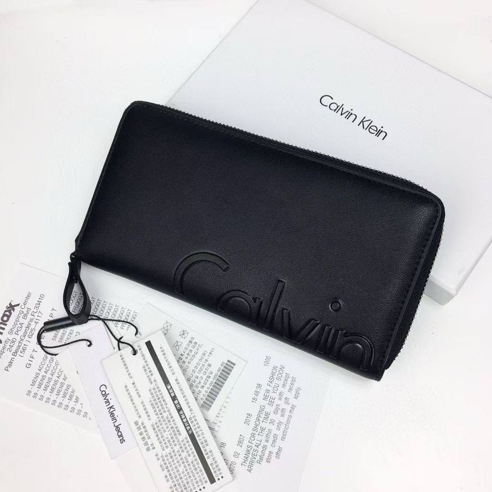 Чоловічий шкіряний гаманець/клатч/мужской кожаный кошелек Calvin Klein