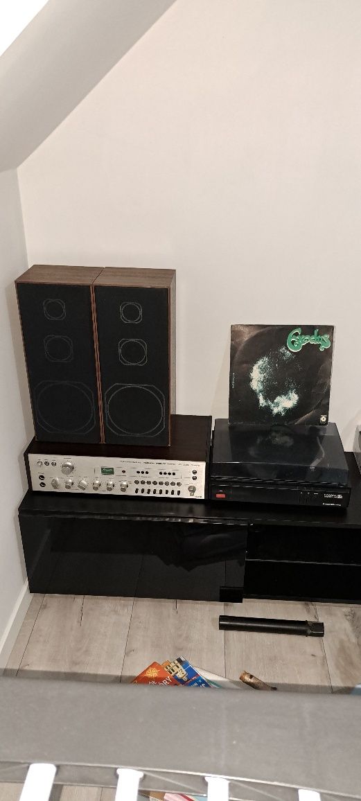 Odbiornik radiowy Radmor 5102 TE, kolumny, gramofon Emanuel GS 203