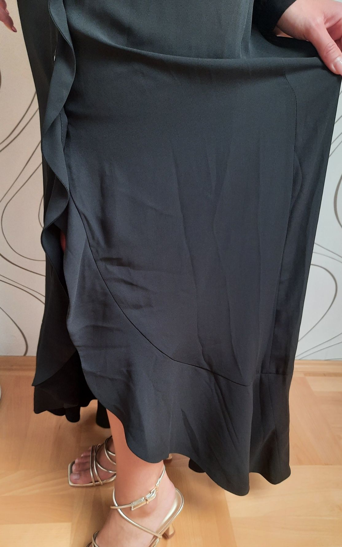 Damska sukienka Simple czarna maxi 34 Lidia Kalita