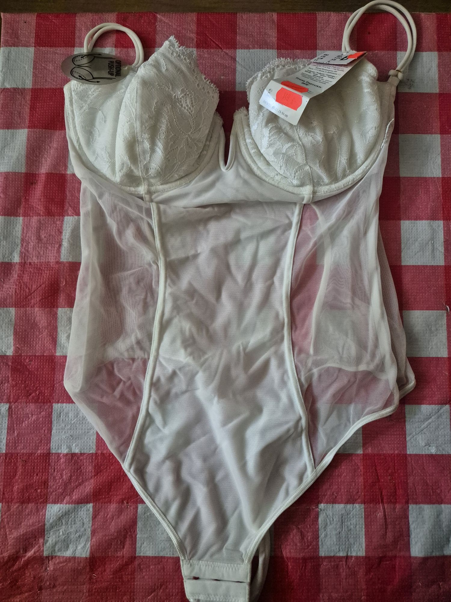 Biały gorset Triumph 85B push up nowy