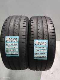 2 pneus semi novos 205-55r16 good year - oferta dos portes 85 EUROS