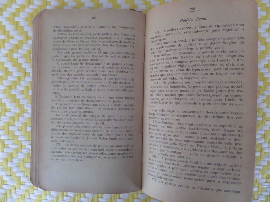Regulamento para o Serviço de Campanha -Ano 1935?
Min. da Guerra