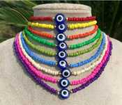 Choker Evil eye  HANDMADE
