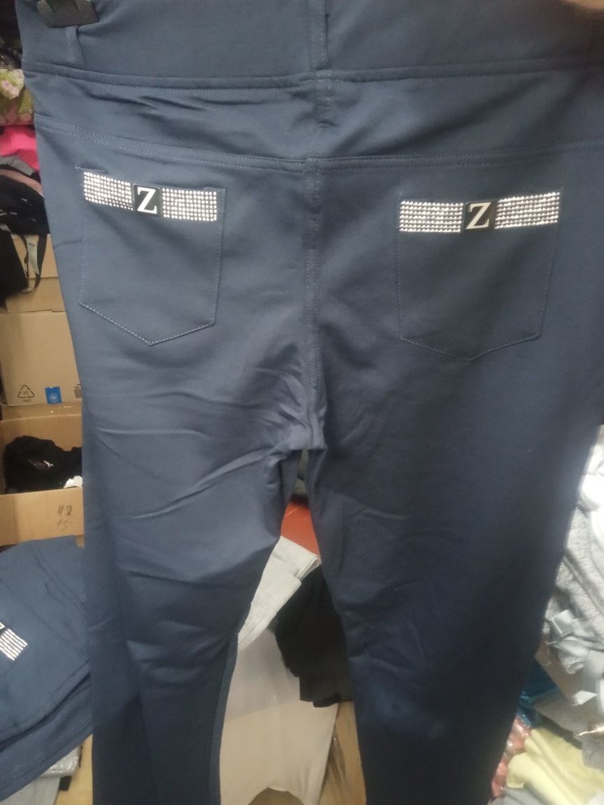 Spodnie bawełna Turcja 2X z Zentex l wyprzedaż granaty