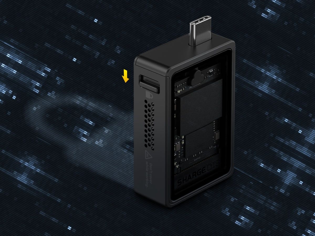 Корпус M.2 NVMe для SSD-накопичувача Sharge Disk Yellow