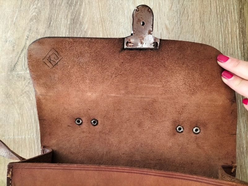 Mala a Tiracolo em Pele - Vintage