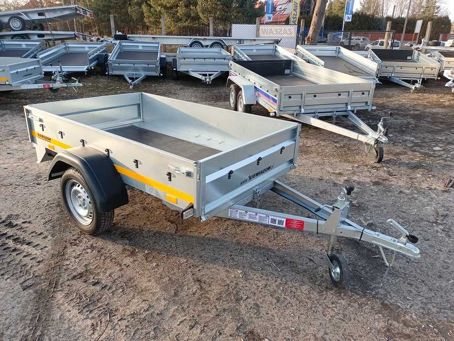 Przyczepa lekka Niewiadów 2,04x1,30 MOCNA uchylna N421