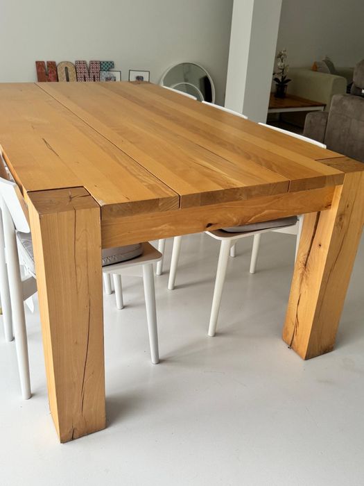 Mesa madeira maçiça mais 6 cadeiras