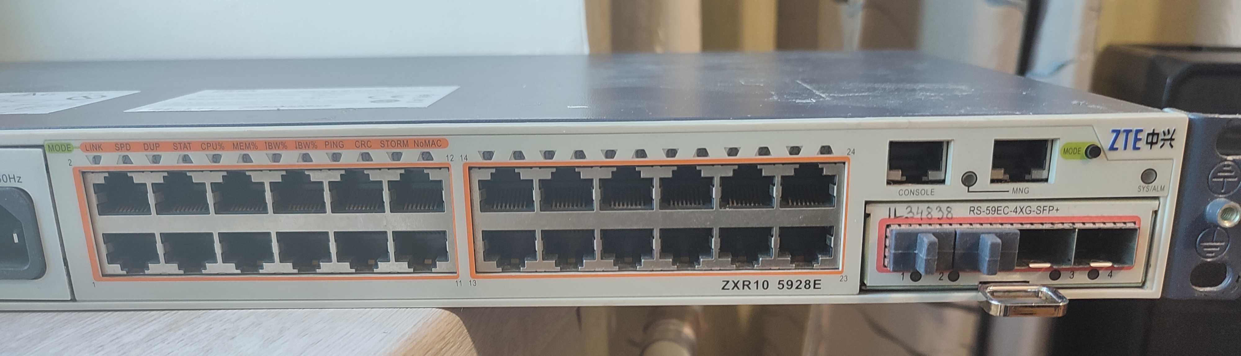 Гигабитный коммутатор switch ZTE ZXR10 5928E / 24 порта по 1 Gb