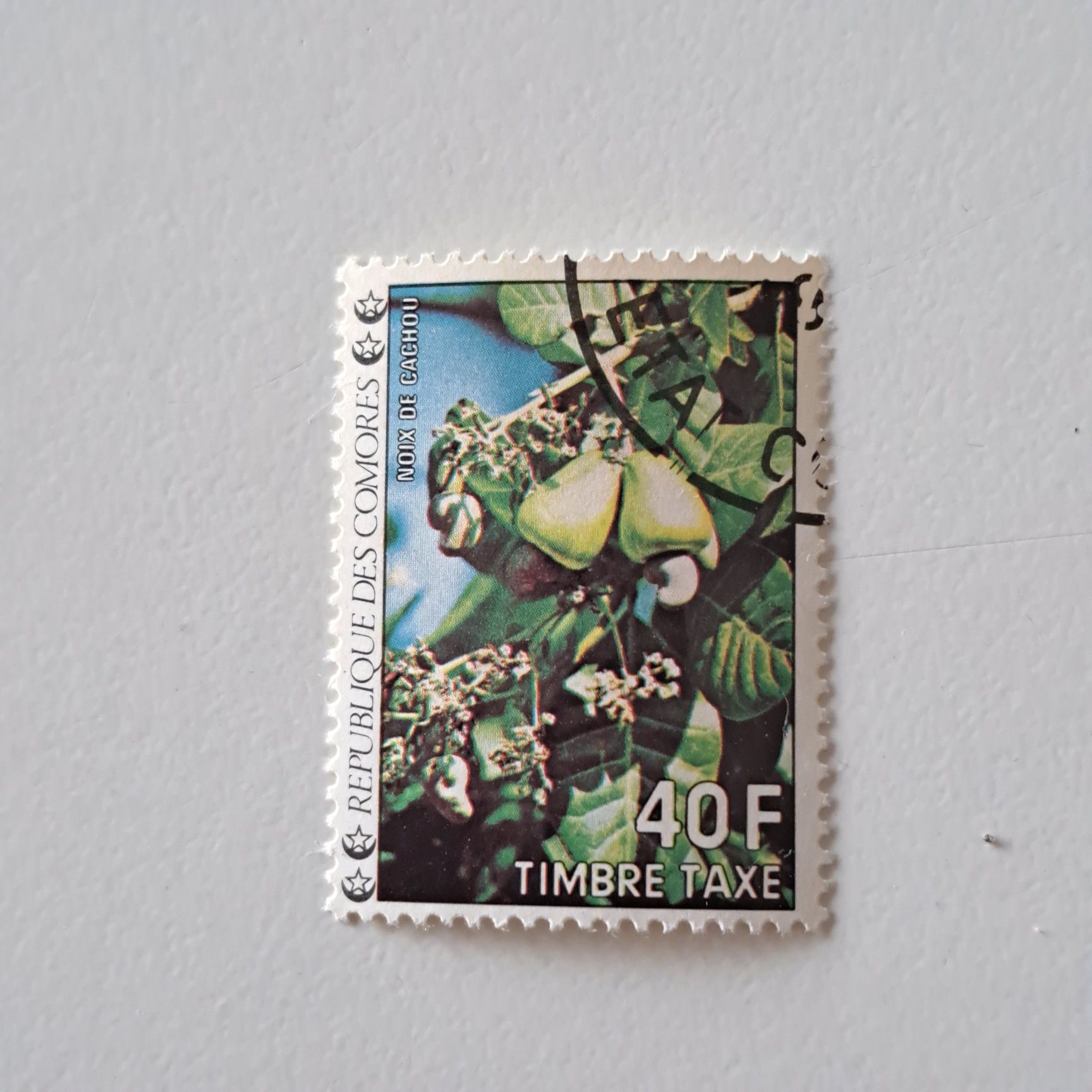 Komplet znaczków pocztowych – Flora Komorów, Timbre Taxe, 21F, 40F, 50