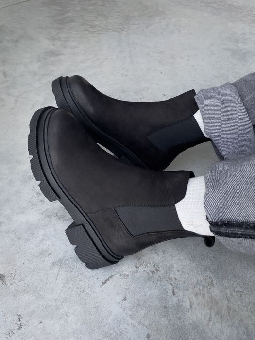 ХИТ ПРОДАЖ‼️Ботинки Челси женские Демисезон Зима // Кожа с напылением