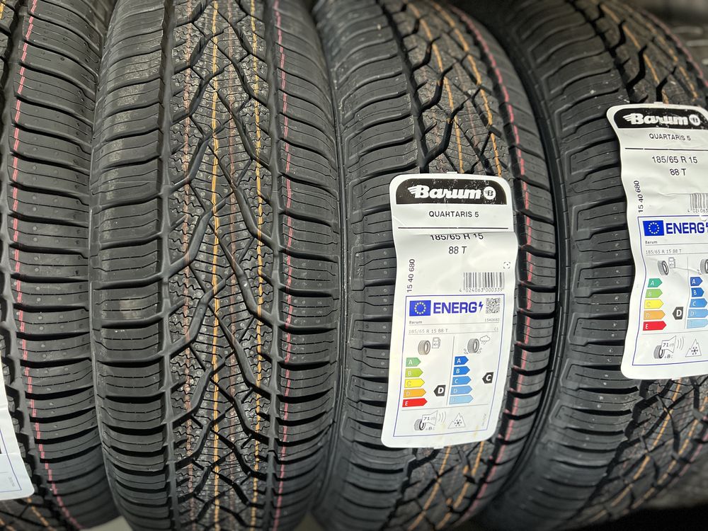 4 NOWE - opony CAŁOROCZNE wielosezonowe - CONTINENTAL BARUM 185/65/15
