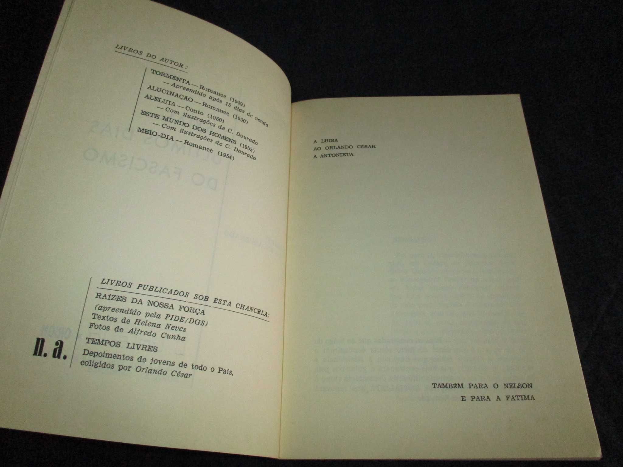 Livro Últimos dias do fascismo diário do encarcerado Orlando Gonçalves