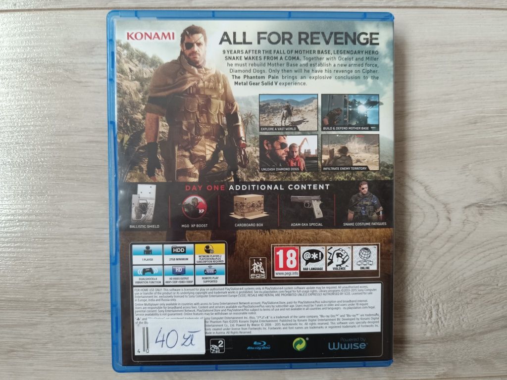 Gra PS4 - Metal Gear Solid V