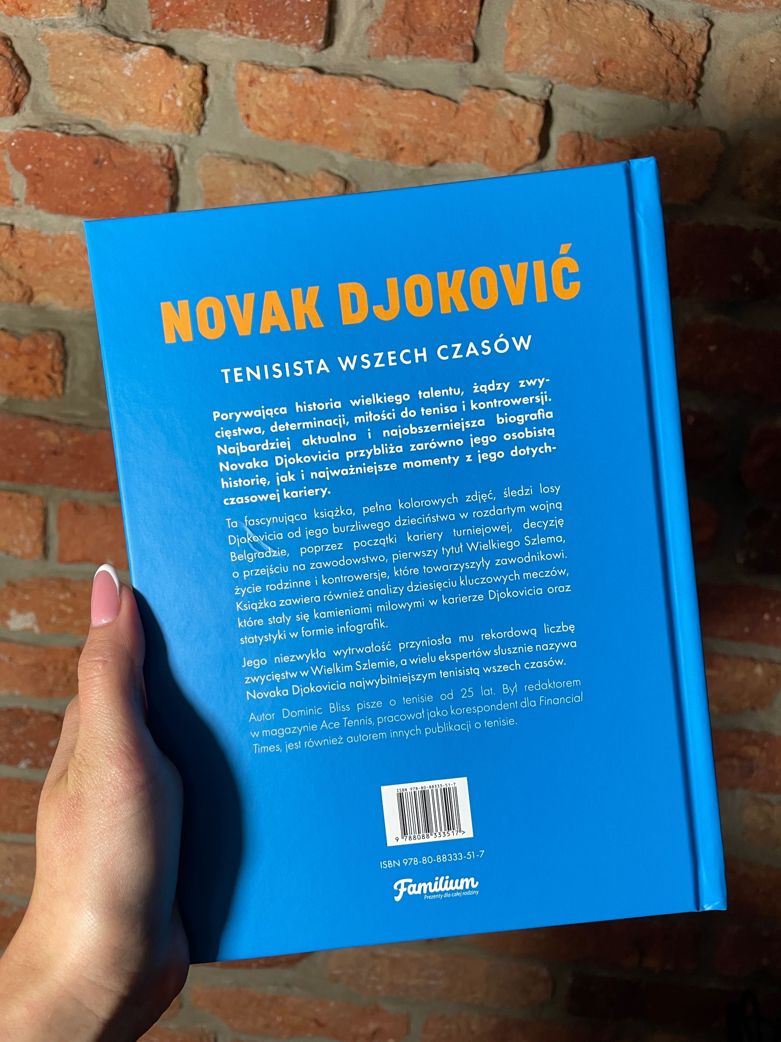 Książka Novak Djoković tenisista wszech czasów tenis nowość