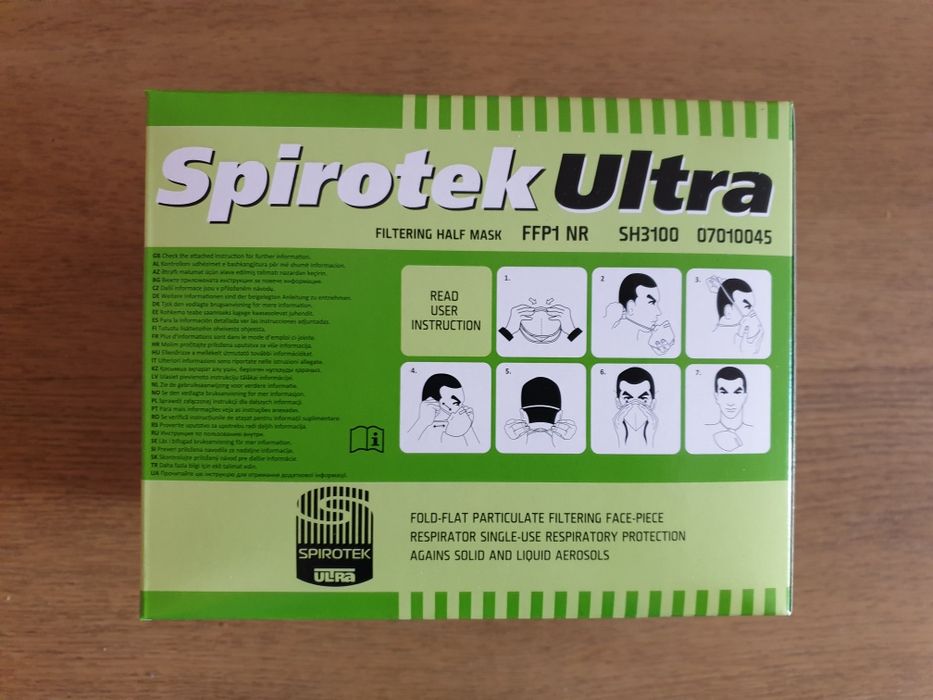20szt Maseczka przeciwpyłowa SH3100 FPP1 Spirotek
Spirotek Ultra SH310