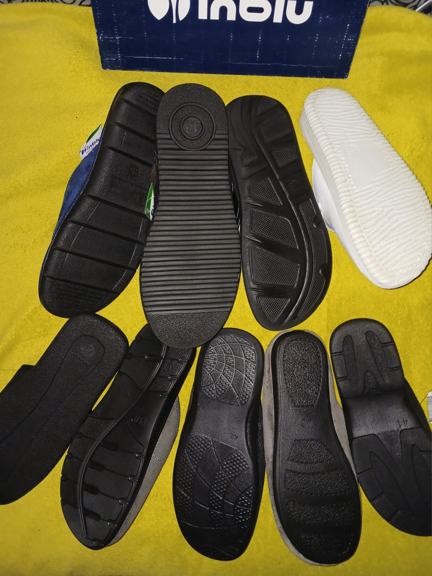 Тапочки Inblu, кожа, замша р.38,39,40,41,42,43,44,45,46