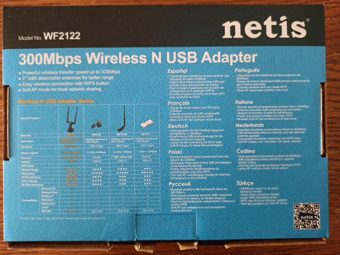 Karta Sieciowa NETIS WF2122 WIFI USB