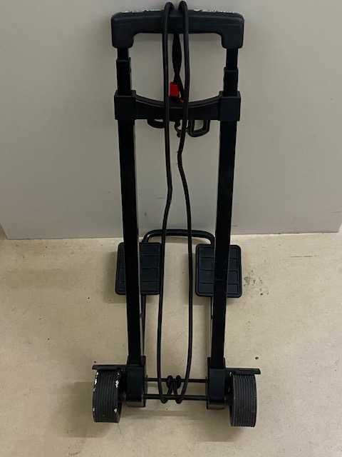 Trolley porta mala com rodas preto - Pouco usado