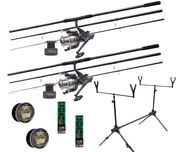 Рыболовный набор Карповые спининги и катушки Flagman Magnum Black Carp