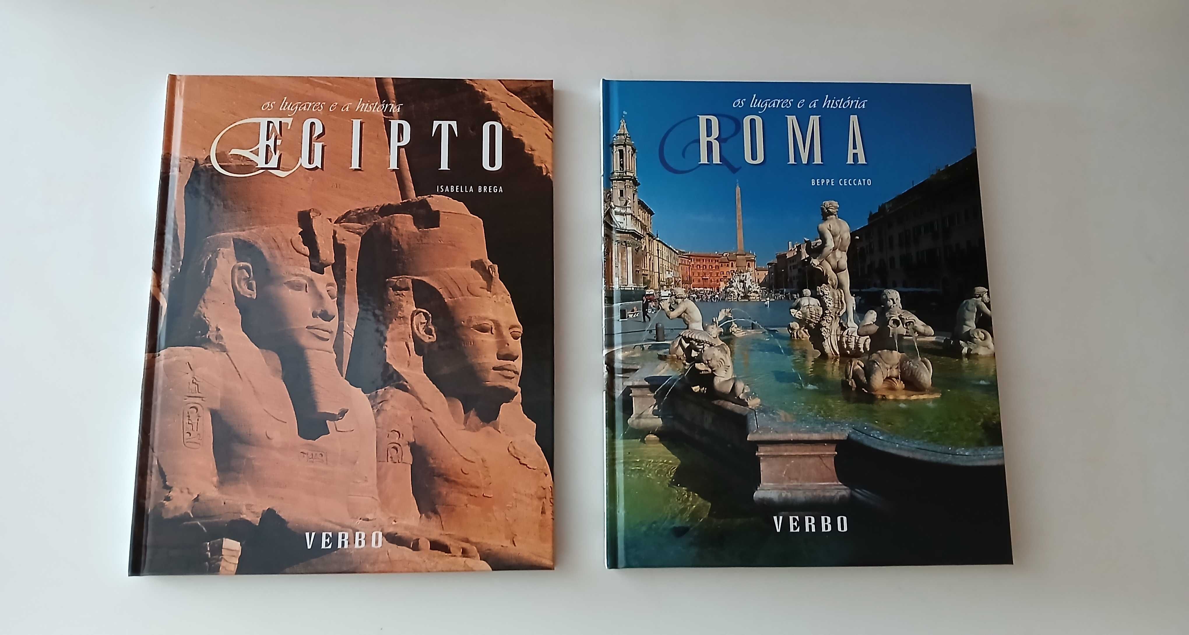 Livros novos Egipto e Roma da Editora Verbo