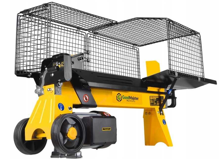 Łuparka do drewna hydrauliczna indukcyjna 10 ton rębak na stojaku