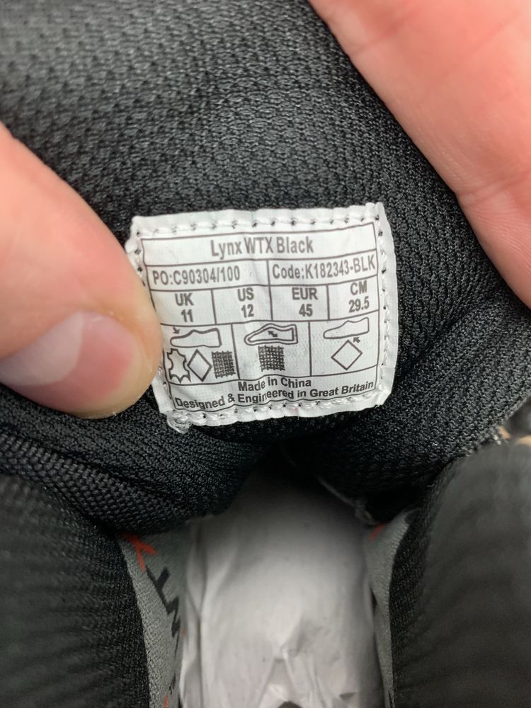 Черевики чоловічі Karrimor Lynx WTX оригінал 45 нові в коробці