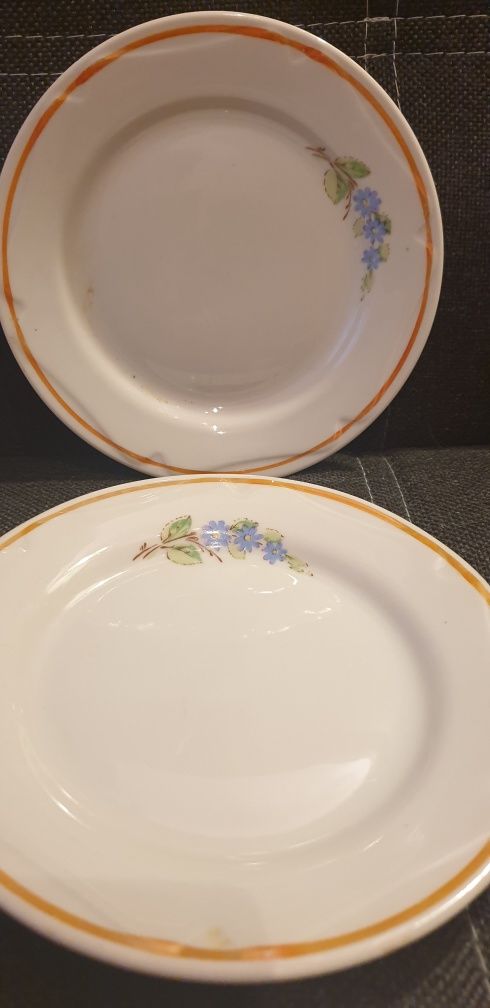 Zestaw 6szt talerzy deserowych Niezapominajka porcelana syg. Ukraina.