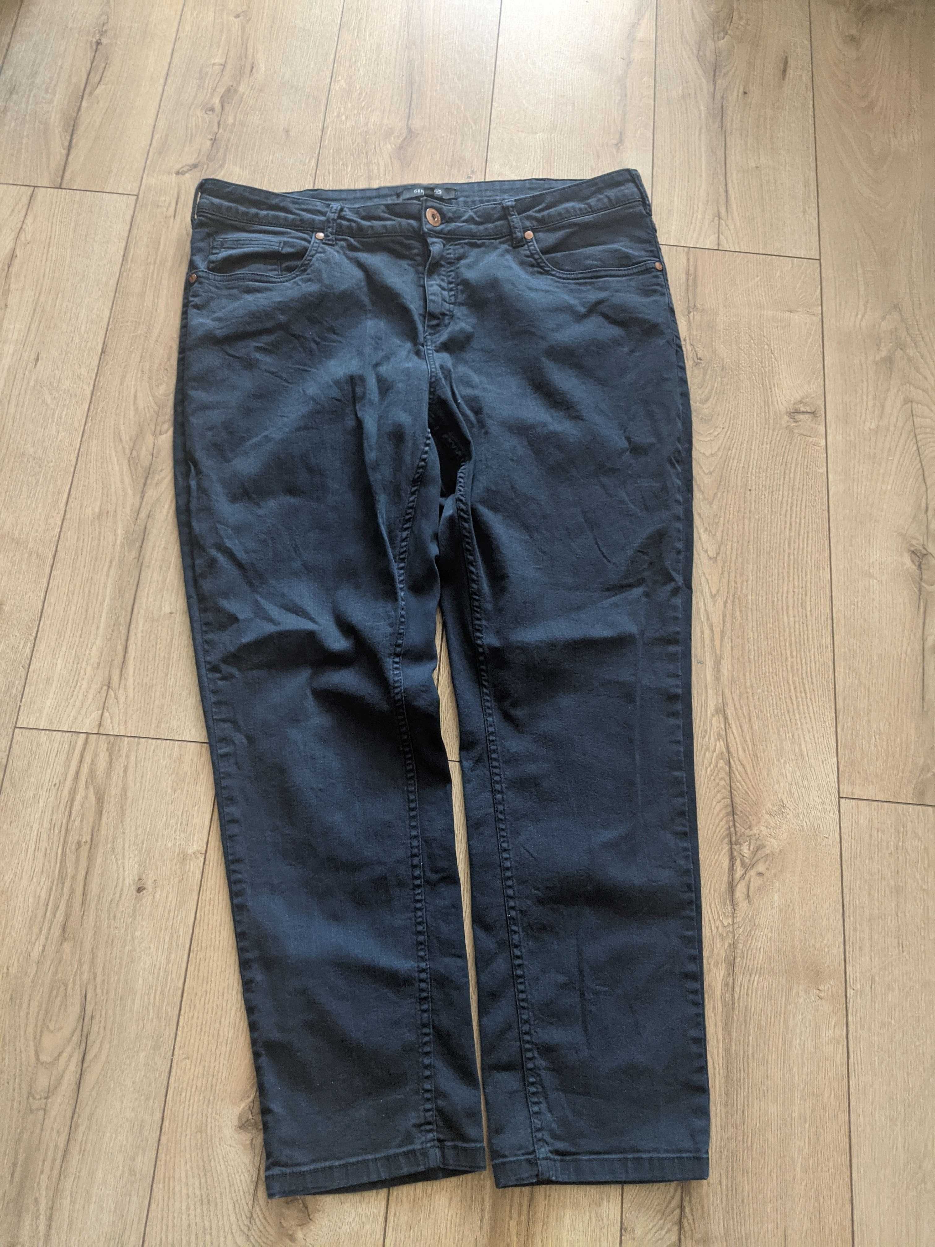 Spodnie męskie 3XL klasyczne 52 jeans Generous granat pas104