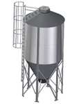 Gotowy NOWY silos lejowy paszowy 18,8 m3 – od polskiego producenta!