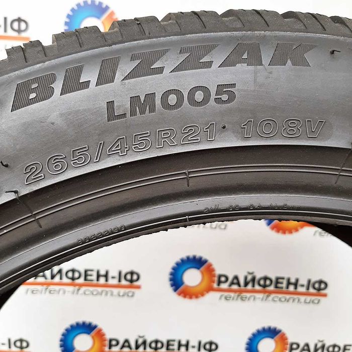 265/45 R21 Bridgestone Blizzak lm005 б/у шини 2шт * 2506388