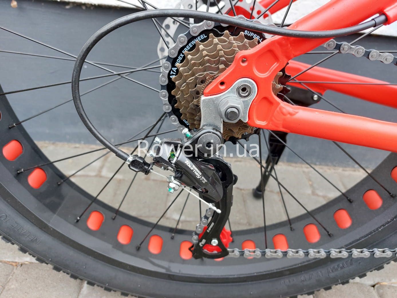 Велосипед фетбайк алюмінієвий Fatbike Elleven 26 Red рама 17"
