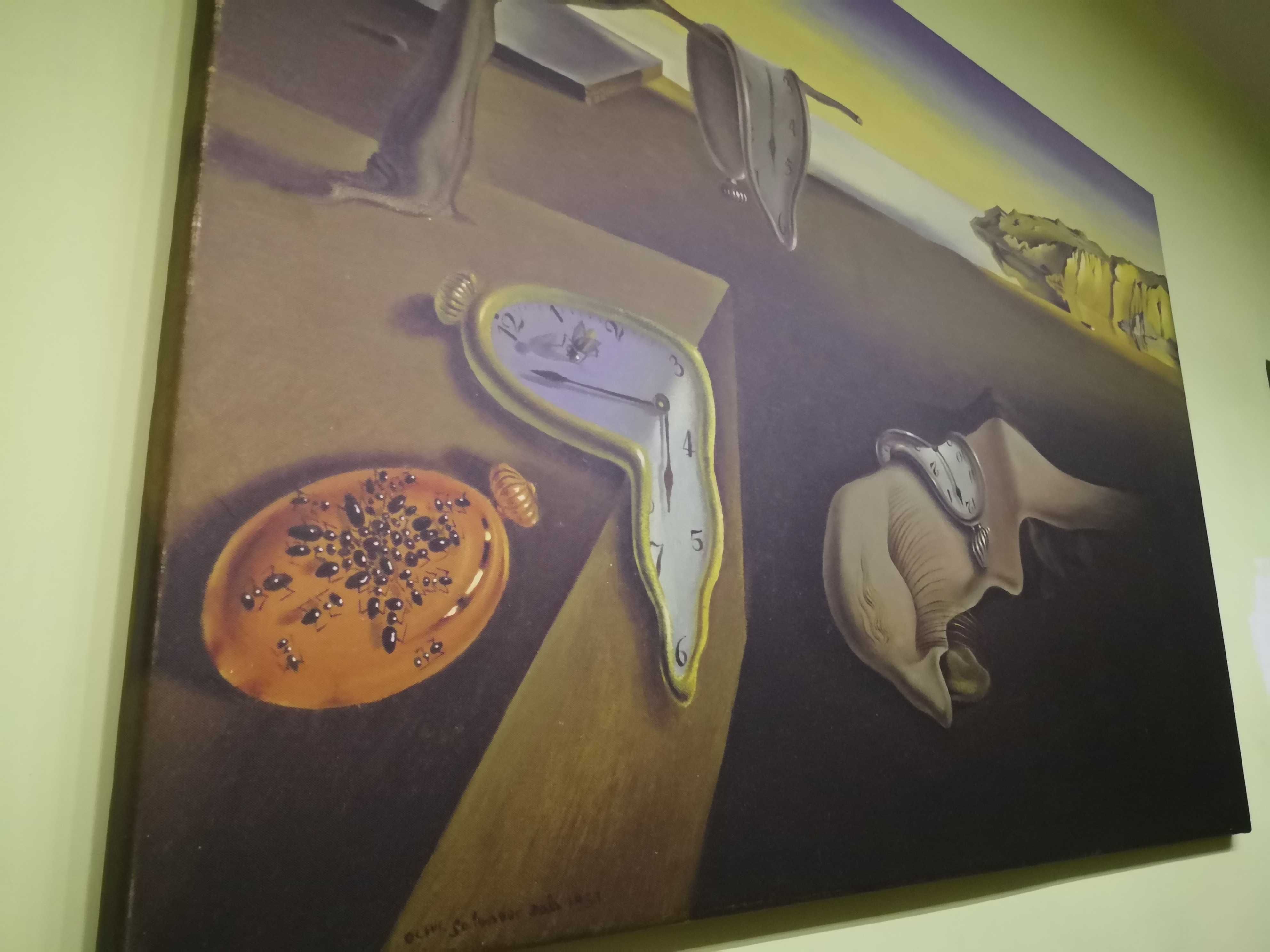 Obraz Salvador Dali Trwałość pamięci, zegary, na płótnie 120x80cm