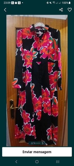 Vestido floral medida M