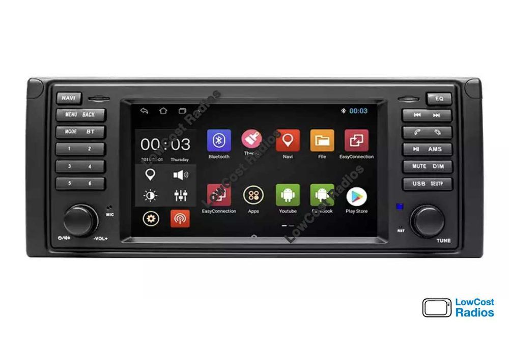 (NOVO) Rádio GPS ANDROID 15 BMW Série 5 (E39/M5) - ESPECIAL para E39