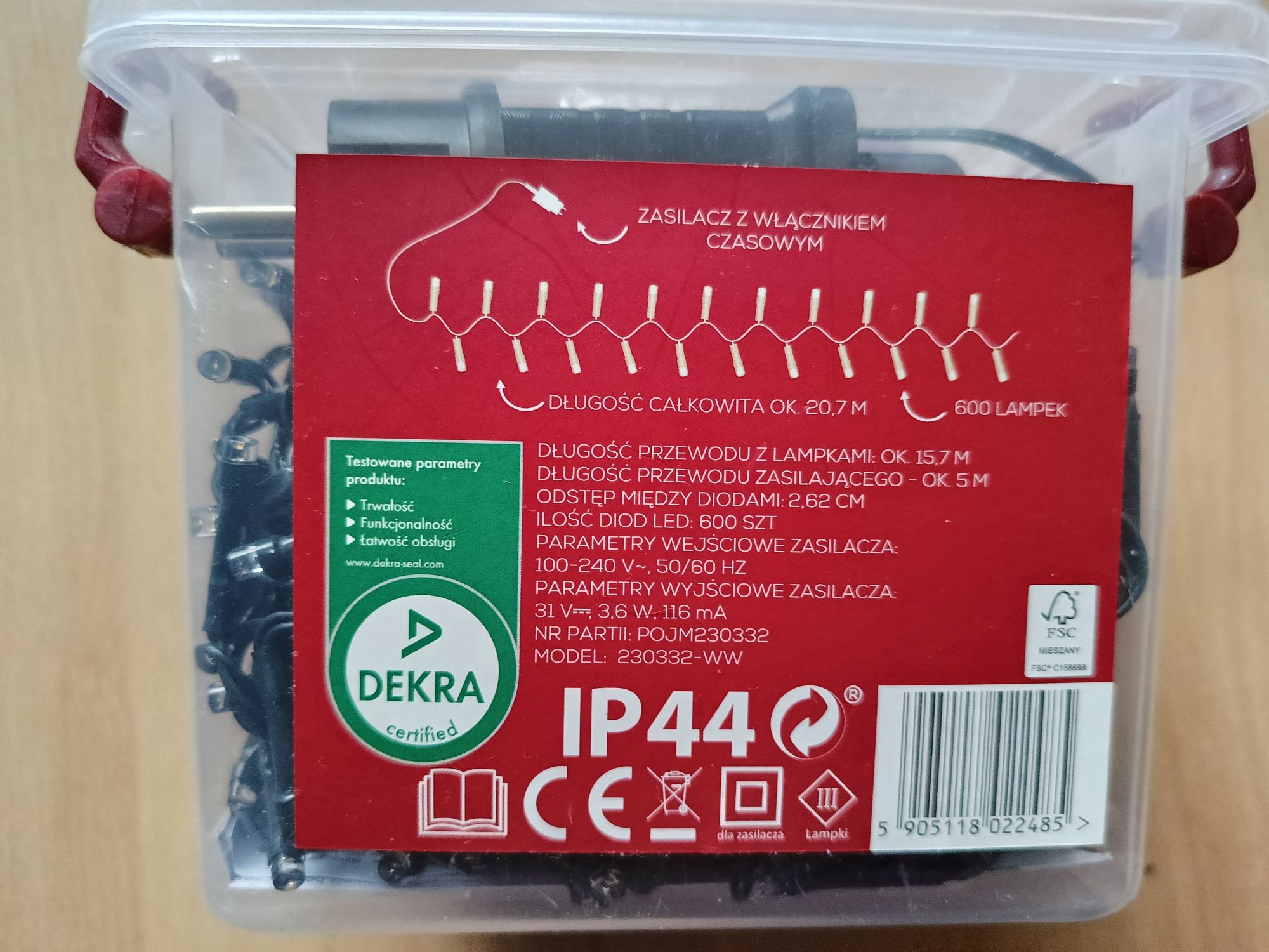 Oświetlenie świąteczne LED 600 lampek