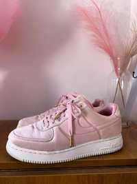Кросівки оригінал nike air force low '07 premium 'pink velour’, рожеві