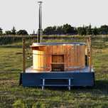 drewniane jacuzzi ogrodowe, balia, basen, jacuzzi ogrodowe