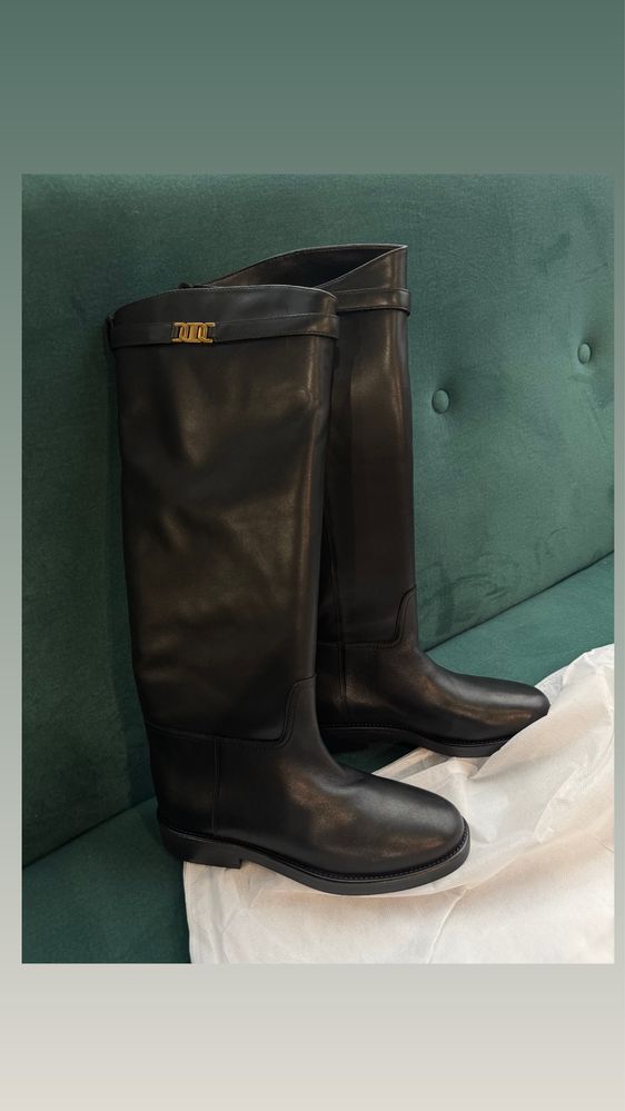 Чоботи з натуральної шкіри, massimo dutti